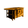 Caldren Solid Wood Kitchen Island with Storage Teak - Timberustic Kitchen Island