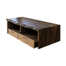 Caldris Live Edge Solid Wood Floating Bathroom Vanity with Drawers Natural Oak - Timberustic Floating Bathroom Vanity With Drawers