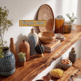 Caldris Live Edge Solid Wood Floating Shelf SPA285438 - Timberustic Floating Shelf