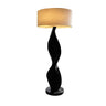 Calira Twist Sculpted Solid Wood Floor Lamp