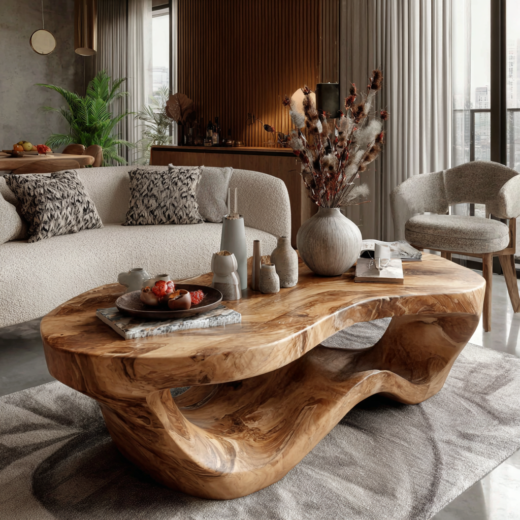 Calven Drift Solid Wood Coffee Table - Timberustic Coffee Table