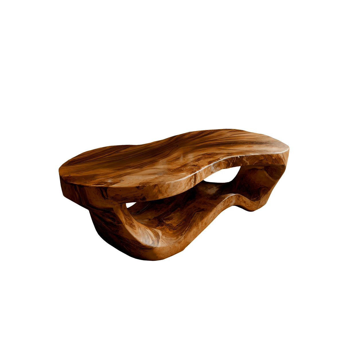 Calven Drift Solid Wood Coffee Table Brown - Timberustic Coffee Table