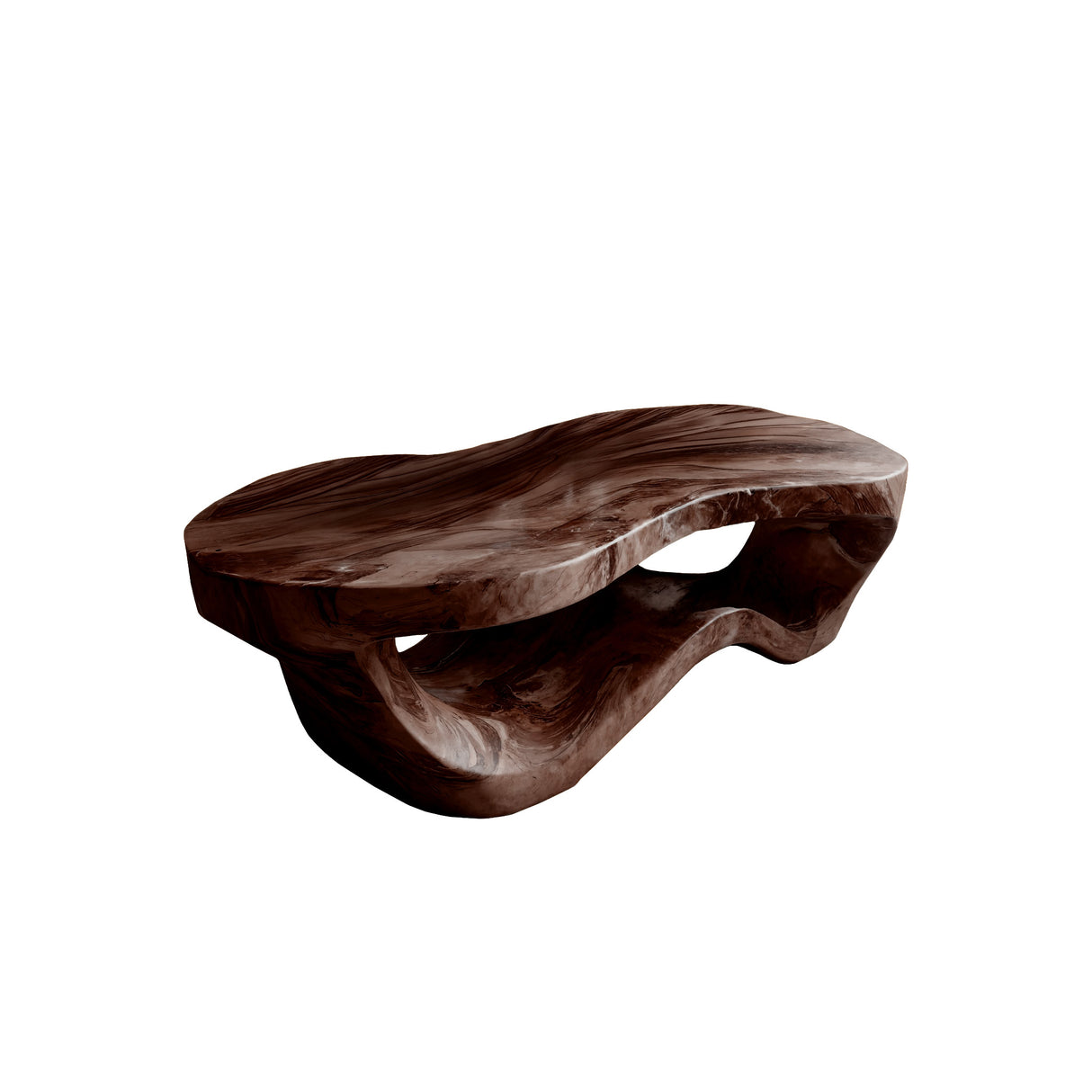 Calven Drift Solid Wood Coffee Table Dark Walnut - Timberustic Coffee Table