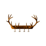Calver Handcrafted Solid Wood Wall Hook Rack Brown - Timberustic Wall Hook Rack