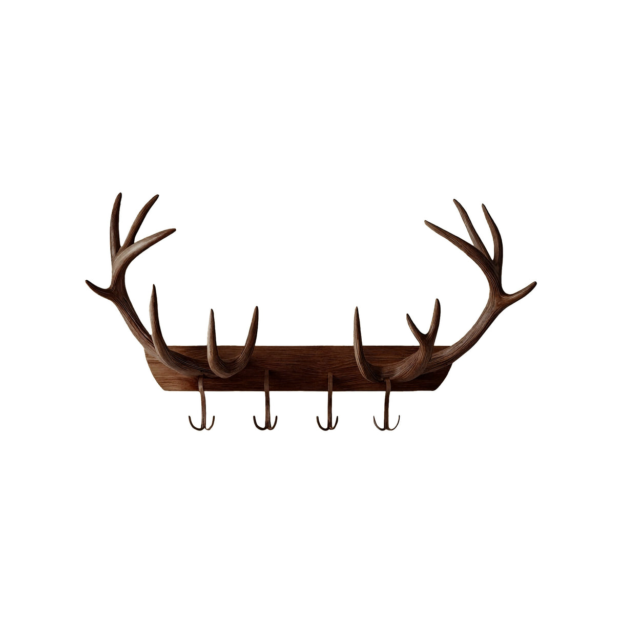 Calver Handcrafted Solid Wood Wall Hook Rack Dark Walnut - Timberustic Wall Hook Rack