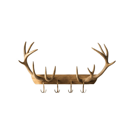 Calver Handcrafted Solid Wood Wall Hook Rack Natural Oak - Timberustic Wall Hook Rack