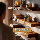 Calviro Live Edge Solid Wood Floating Shelf SPA935392 - Timberustic Floating Shelf