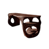 Calyth Loop Solid Wood Kitchen Island Dark Walnut - Timberustic Kitchen Island