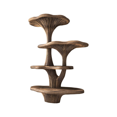 Canopy Handcrafted Natural Hardwood Mushroom Bookshelf
