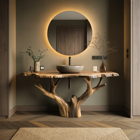 Canopy Live Edge Solid Wood Bathroom Vanity