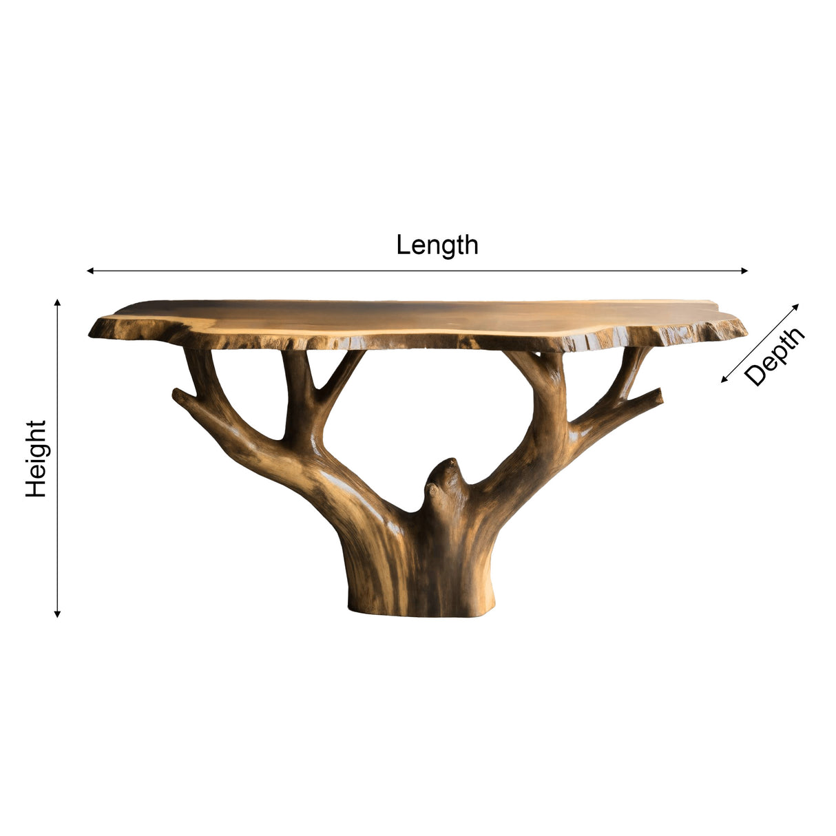 Canopy Live Edge Solid Wood Bathroom Vanity