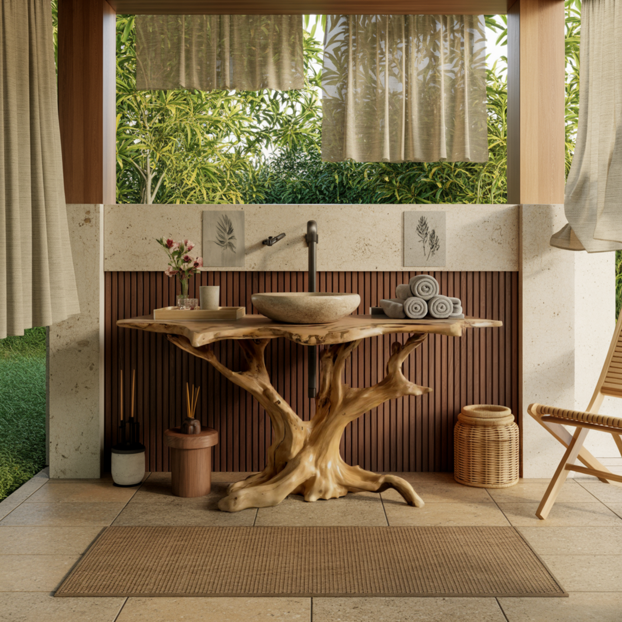 Canopy Root Live Edge Bathroom Vanity