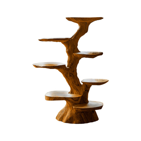 Canopy Sculpted Solid Wood Tree-Inspired Cat Tree Shelf Brown - Timberustic Tree-Inspired Cat Tree Shelf