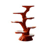 Canopy Sculpted Solid Wood Tree-Inspired Cat Tree Shelf Mahogany - Timberustic Tree-Inspired Cat Tree Shelf