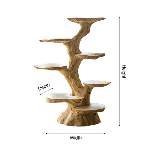 Canopy Sculpted Solid Wood Tree-Inspired Cat Tree Shelf - Timberustic Tree-Inspired Cat Tree Shelf