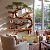 Canopycrest Handcrafted Solid Wood Tree Bookshelf