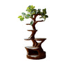 Canora Sculpted Solid Wood Tree-Inspired Cat Tree Shelf Dark Walnut - Timberustic Tree-Inspired Cat Tree Shelf