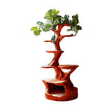 Canora Sculpted Solid Wood Tree-Inspired Cat Tree Shelf Mahogany - Timberustic Tree-Inspired Cat Tree Shelf