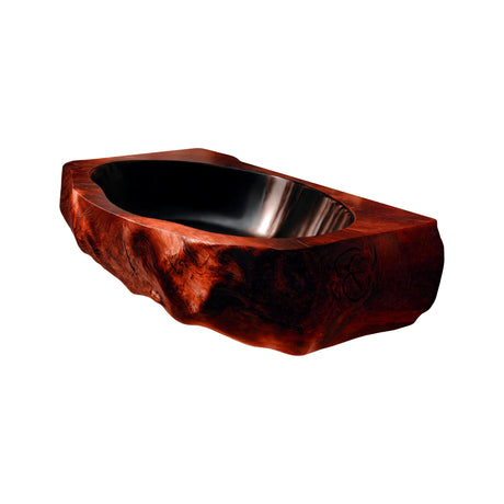 Canyonroot Carved Solid Wood Vessel Sink