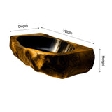 Canyonroot Carved Solid Wood Vessel Sink