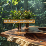 Cavira Live Edge Solid Wood Floating Bathroom Vanity with Integrated Sink SPA354645 - Timberustic Floating Bathroom Vanity with Integrated Sink