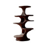 Cavora Sculpted Solid Wood Cat Tree Shelf Dark Walnut - Timberustic Cat Tree Shelf