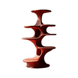 Cavora Sculpted Solid Wood Cat Tree Shelf Mahogany - Timberustic Cat Tree Shelf