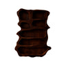 Cavora Sculpted Solid Wood Wine Display Shelf Dark Walnut - Timberustic Wine Display Shelf