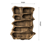 Cavora Sculpted Solid Wood Wine Display Shelf - Timberustic Wine Display Shelf