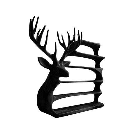 Cervin Crest Handcrafted Sculpture Deer Bookshelf