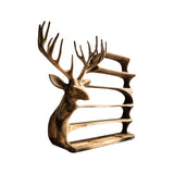 Cervin Crest Handcrafted Sculpture Deer Bookshelf