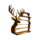 Cervin Crest Handcrafted Sculpture Deer Bookshelf