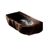 Cliffwave Carved Solid Wood Vessel Sink