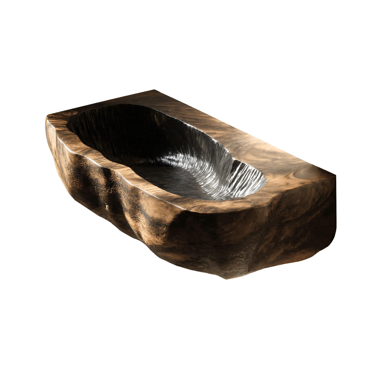 Cliffwave Carved Solid Wood Vessel Sink