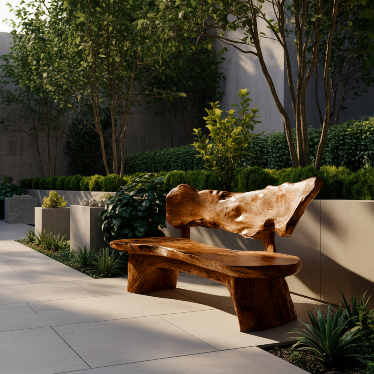 Coastline Drift Handcrafted Solid Wood Outdoor Bench - Timberustic Bench