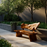 Coastline Drift Handcrafted Solid Wood Outdoor Bench - Timberustic Bench