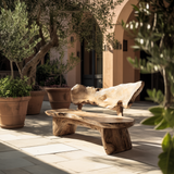 Coastline Drift Handcrafted Solid Wood Outdoor Bench - Timberustic Bench