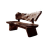 Coastline Drift Handcrafted Solid Wood Outdoor Bench Dark Walnut - Timberustic Bench