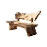 Coastline Drift Handcrafted Solid Wood Outdoor Bench Natural Oak - Timberustic Bench