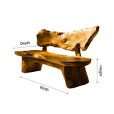 Coastline Drift Handcrafted Solid Wood Outdoor Bench - Timberustic Bench