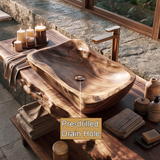 Coastmere Handcrafted Solid Wood Vessel Sink - Timberustic Vessel Sinks
