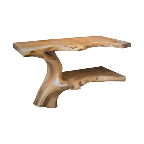 Contemporary Live Edge Solid Wood Bathroom Vanity