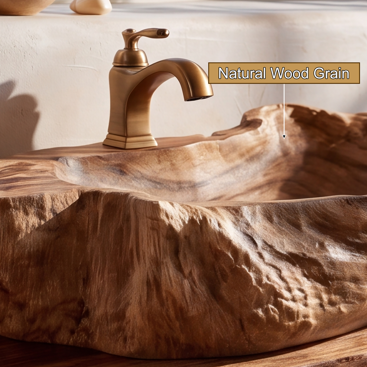 Coralhaven Handcrafted Solid Wood Vessel Sink - Timberustic Vessel Sinks