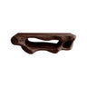 Corva Sculpted Solid Wood Floating Bathroom Vanity with Open Storage Dark Walnut - Timberustic Floating Bathroom Vanity with Open Storage