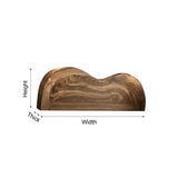 Cresta Waveform Solid Wood Headboard with Bed Frame