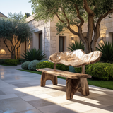 Crestwave Live Edge Solid Wood Outdoor Bench - Timberustic Bench