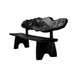Crestwave Live Edge Solid Wood Outdoor Bench Black - Timberustic Bench