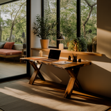 Crosscrest Live Edge Solid Wood Desk