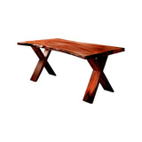 Crosscrest Live Edge Solid Wood Desk