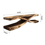 Crosswave Sculpted Solid Wood TV Console